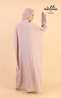 عباية لنن لف بتدخيلات دانتيل - صورة 9
