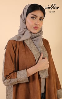 عبايه شتوي شامواه لف بألوان متناسقه - صورة 4