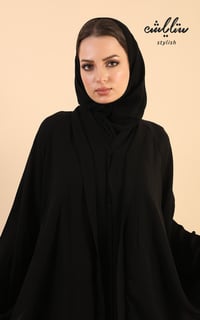 عباية كويتي سادة من طبقتين - صورة 4