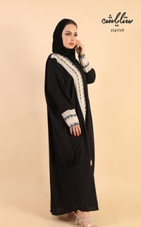 عباية لنن لف مطرزة - صورة 4