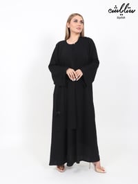عباية تصميم بحريني باللون الأسود  - صورة 3