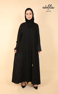 عباية لف باللون الأسود  - صورة 1