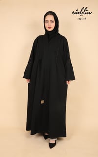 عباية كويتي لف باللون الأسود - صورة 2