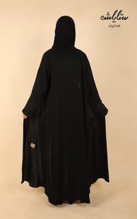 عباية لف باللون الأسود  - صورة 7