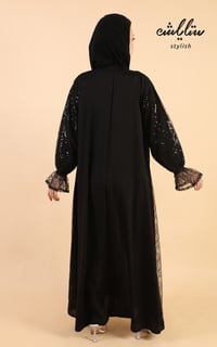 عباية لف مزينة بدانتيل - صورة 8