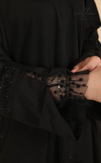عباية كلاسيك مزينة بكريستال  - صورة 11