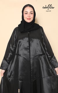 عباية لف باللون الاسود بشك  - صورة 9