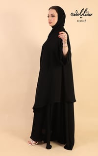 عباية كويتي سادة من طبقتين - صورة 7