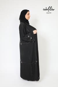 عباية كلاسيك لف باللون الأسود - صورة 3