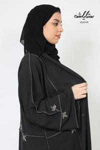 عباية كلاسيك لف باللون الأسود - صورة 6