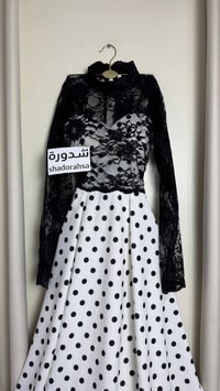 فستان مشجر مع دانتيل  - Image 2