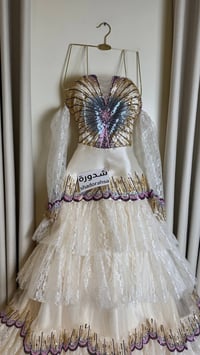 فستان سهره كلفه مع دانتيل  - Image 6