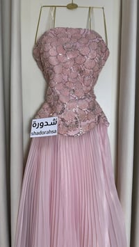 فستان سهره كلفة الصدر كسرات اورجينزاء  - Image 2