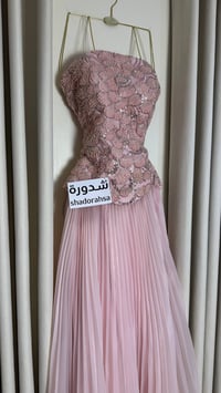 فستان سهره كلفة الصدر كسرات اورجينزاء  - Image 1