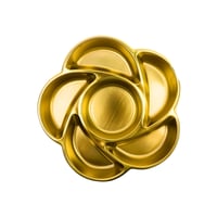 صحن تقديم مقسّم ذهبي – 3 قطع - Image 2