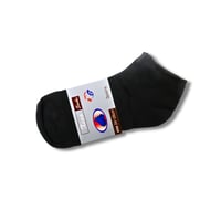 طاقم شرابات قصيرة – 3 أزواج (أبيض، رمادي، أسود)  - صورة 1