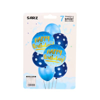 طقم بالونات أعياد الميلاد – Happy Birthday (7 بالونات) - Image 1
