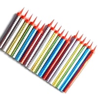 شمـوع حفـلات شرار 6 قطع M - Image 1