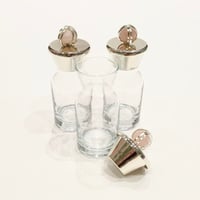 Royal breakfast tray / pink natural stone / silver - Image 3