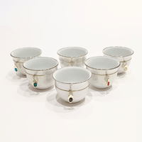 Arabic Coffee Cups Porcelain /6 - Diamond - صورة 2