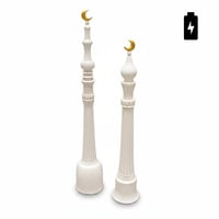 منارات رمضانيه مضيئه من الريزين الفاخر 80cm / 70cm بطاريه - صورة 2