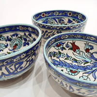 Hand Painted Ceramic Bowl Echani Small - صورة 4