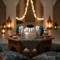 علب نحاس محفوره يدويا مزينه بالتاسل الاخضر فضي مطفي - صورة 5