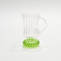 Elegant tea glasess 6 color  hand made - Image 9