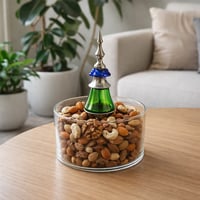 علبة ضيافه بمسكه مصنوعه بفن النفخ قطر 15 cm - صورة 1