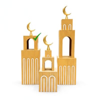 منارات سراب من الخشب الطبيعي خشبي M - صورة 3