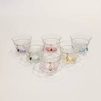 Crystal Arabic coffee / mix stone / silver - Image 2