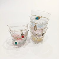 Crystal Arabic coffee / mix stone / silver - Image 3