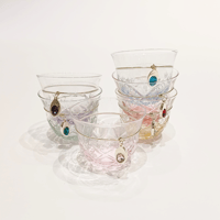 Crystal Arabic coffee / mix stone / silver - Image 1