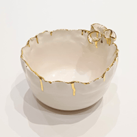 Ceramic Bowl decorated with flowers - Image 2