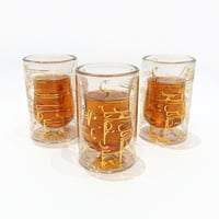 كاسات دبل جلاص صغيره تصميم اصيل 100ml - صورة 2