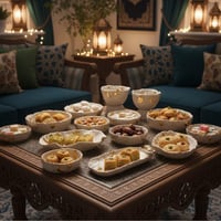 وعاء تقديم سراميك مزينه بنجوم 20X17 - صورة 4