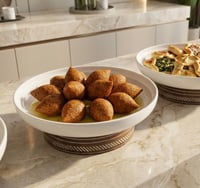 Serving bowl on a wooden base mother-of-pearl - Image 1