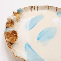 SLB 'Brushed' Ceramic Bowl Wide Flat - صورة 3