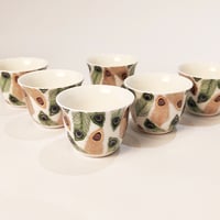 PEACOCK ARABIC COFFEE SET OF 6 - صورة 3