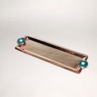 BLUE EYE LONG TRAY GOLD  - صورة 1