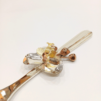 Orchid Silver-Plated Serving Spoon - صورة 3