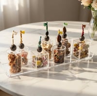 SBJ LONG PLEXI TRAY W/ 7 SMALL BOXES (ATTACHED) - صورة 1