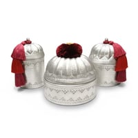 Brass  Canister “tassel”Set of 3 - صورة 2