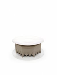 Wood rizer with flat porcelain service - Image 2