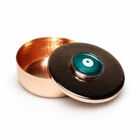 BLUE EYE ROUND METAL CONTAINER - صورة 2
