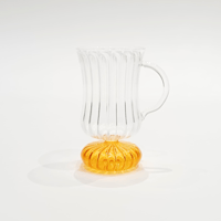 Elegant tea glasess 6 color  hand made - Image 6