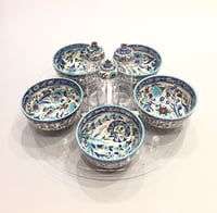 Hand-Painted Rotating Salad Organizer - صورة 2