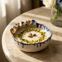 SLB 'Drip Cherry Blossom' Ceramic Bowl L. - صورة 1