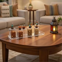 SBJ Plexi Tray w/ 7 Jars (Attached) - صورة 2