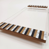 Eshra Plexi Tray w/ Mother of Pearl Handles XL - Image 2